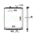 Truck Radiator for Kenworth W900 / Peterbilt 367, 388
