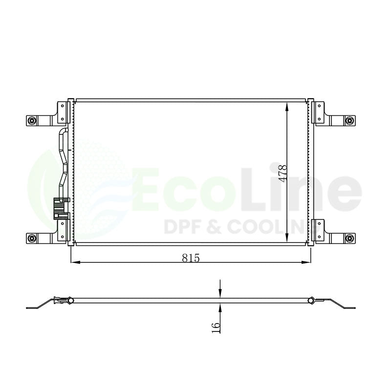 Truck A/C Condenser for Freightliner Century Class CST112
