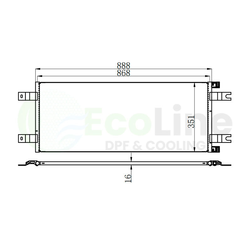 Truck A/C Condenser for Kenworth